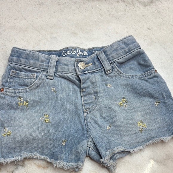 Cat & Jack Light Blue Denim Shorts - Picture 2 of 4